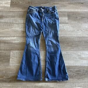 Hollister‎ Jeans Womens 8S (29x29) Blue Low Rise Flare Stretch Boho Y2K Denim